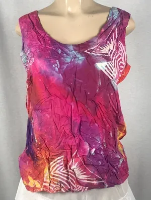Buster N Bogi Size Medium 100% Rayon Sleeveless Top thumbnail 1