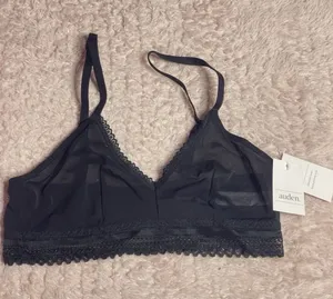 Nwt AUDEN Sheer BRA SIZE Small‎ Black thumbnail 1