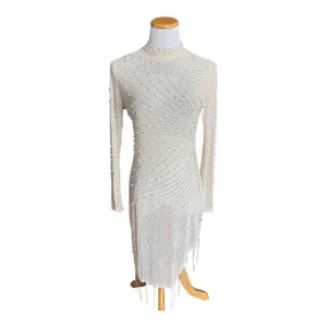 New Womens Quorae Phoebe Rhinestone Pearls Cocktail Evening Statement Dress 2X thumbnail 6