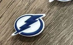 Tampa Bay Lightning Hockey Team Charm For Crocs Shoe Charms - 2 Pieces thumbnail 2