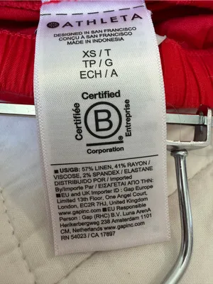 Athleta Paradise Wide Leg Pant Red XS Tall Drawstring NEW thumbnail 6
