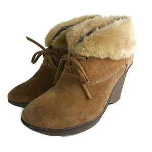 B.‎ MAKOWSKY Nellie Suede Fur Cuff Ankle Booties 9W thumbnail 3