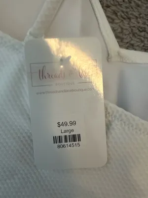 Women’s White One Piece Swimsuit thumbnail 3