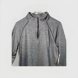 Greg Norman Play Dry Men's Sweatshirt Dark Gray 1/4 Zip Long Sleeves, Size M thumbnail 2