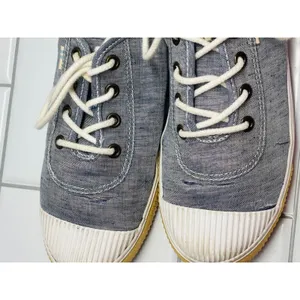 Toms Carmel Sneakers Womens Size 8 Blue Good Distressed Majolica Canvas thumbnail 13