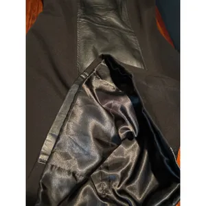 Boston Proper Black Leather Ribbon Tie Back Dress Size 6 Vintage Y2K thumbnail 8