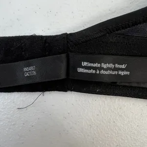 Victoria’s Secret PINK Active Sz M Sport Bra Ultimate Lightly Lined Black Floral thumbnail 11