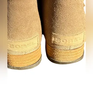 Sorel Major Low Women’s Ankle Boot‎ Tan / Flax Canvas & Suede Combo Sz 7 Hiking thumbnail 6