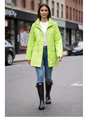 Lauren Ralph Lauren Lime Green Rain Jacket Wind Breaker Size M (21” PTP) thumbnail 11