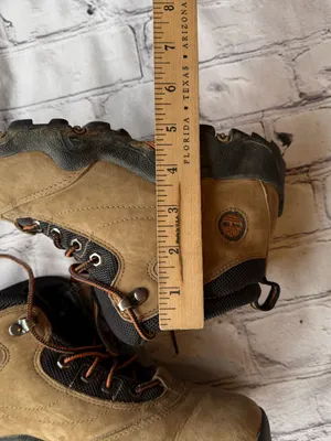 Timberland Women’s Leather Hiking Boots Lace Up Hightop GorpCore Size 6M Granola thumbnail 14