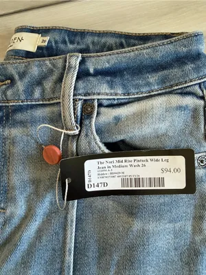 Hidden Noir Mid Rise Wide Leg Jeans Blue Size 26 NWT thumbnail 7