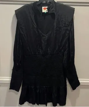 Farm Rio Black Heart Neckline Mini Dress thumbnail 8