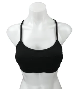 Lululemon Flow Y Black Scoop Neck Spaghetti Racerback Sports Bra Tank Top Size 2 thumbnail 1