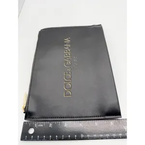 Dolce & Gabbana Beauty Pouch Clutch Logo Makeup Bag Women's Black Gold New thumbnail 5