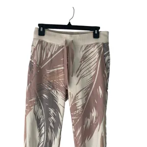 Juvia Women's Size‎ XS Tropical Pink Soft Loungewear Sweat Pants thumbnail 2