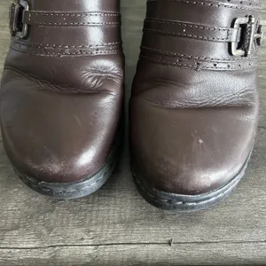 Clarks Collection Shoes Womens Size 8.5M Leather Mule Slip On Comfort Loafer‎ thumbnail 2