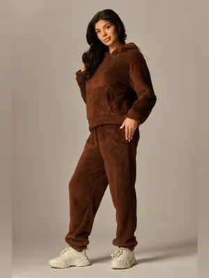 Cozy Plush Hooded Lounge Set thumbnail 5