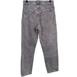 Abercrombie & Fitch The Mom High Rise Jeans 26 (2s) Gray Acid Wash 90s Grunge thumbnail 3