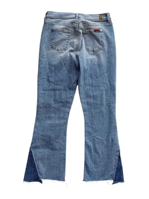 7 For All Mankind Flared Cropped Jeans Size 28 thumbnail 6