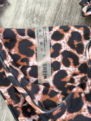 Shein Cheetah Triangle Bikini thumbnail 2