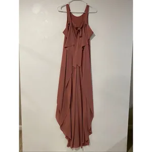 BCBGMAXAZRIA Dacey High Low Dress XXS Dusty Rose Mauve Formal Gown thumbnail 2