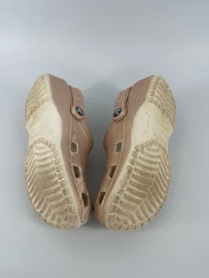 Crocs Classic Shimmer Clogs Shoes Men’s Size 5 Women’s Size 7 Champagne Rose GUC thumbnail 8