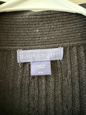 Laura Scott Grey Cardigan  thumbnail 2