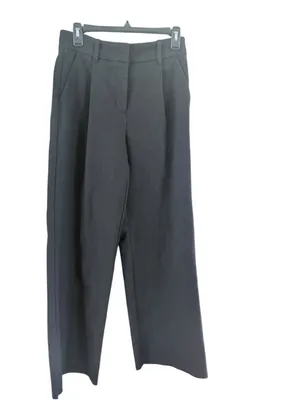 Women's Oak + Fort Black Wide Leg Trousers Size 2 thumbnail 9