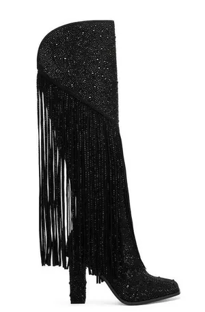 Fringe Tall Bedazzled Boots thumbnail 8