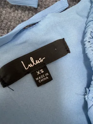 Lulu's Amalfi Coast Light Blue Pleated Flutter Sleeve Mini Dress thumbnail 6