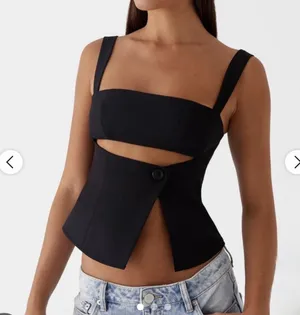 Peppermayo Black Top Crop thumbnail 1