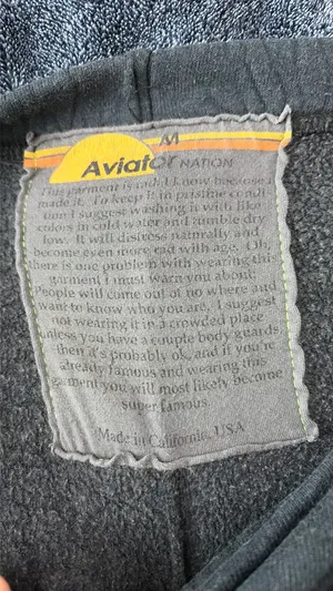 5 Stripe Aviator Nation Sweatpants Blue Grey thumbnail 3