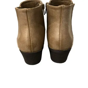 Frye & Co. JUDE Western Style Side Zip Ankle Boots Beige Taupe Sz 8.5M thumbnail 6