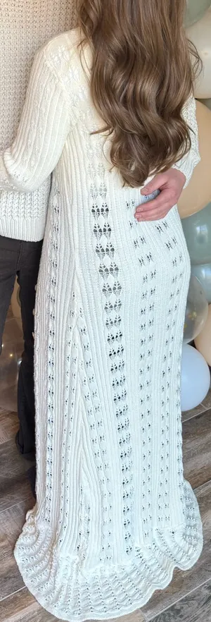 12th Tribe Nicoletta Cream Knit Longline Top thumbnail 6