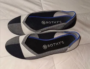 Rothy's Black and Gray Slip-On Flats thumbnail 1