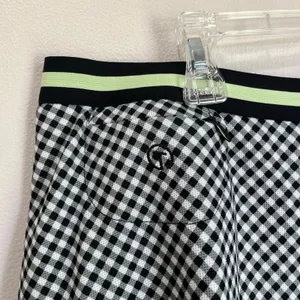 T by‎ Talbots Gingham Skort Golf Tennis Pull On Athletic Preppy Size L thumbnail 3