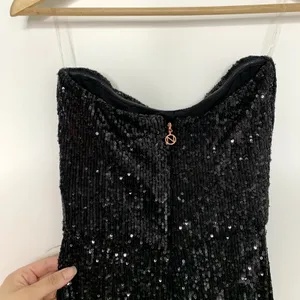 Nookie Black Sequin Flare Leg Jumpsuit One Piece Womens Size Small thumbnail 10