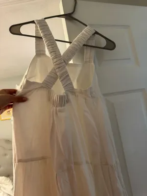 NWT white layered maxi dress thumbnail 3