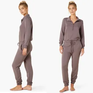 NWT Beyond Yoga Ski Weekend Jumpsuit Mauve Sz Small thumbnail 6