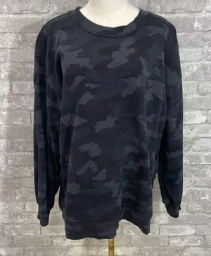 Lululemon Perfectly Oversized Crew Heritage 365 Camo Deep Coal Multi thumbnail 3