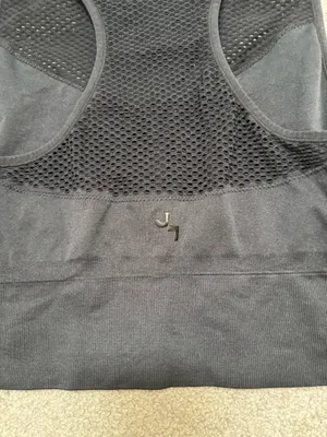 JoyLab Black Mesh Racerback Sports Bra thumbnail 4