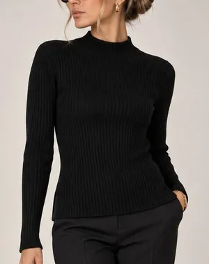 Rag & Bone Womens Wool Ribbed Sweater Open Back S Black Quiet Luxury Minimal thumbnail 1