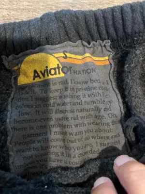 Aviator nation Black Sweatpants with Colorful Gradient Lightning Detail thumbnail 10