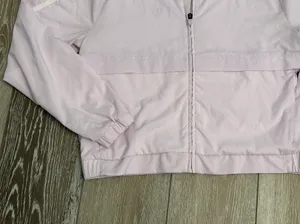 Adidas Sz M Lilac Purple Jacket Windbreaker W White Stripes & Logo thumbnail 6