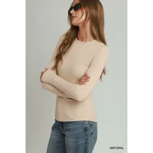 Umgee Brushed Rib Long Sleeve Top - Large‎ thumbnail 2