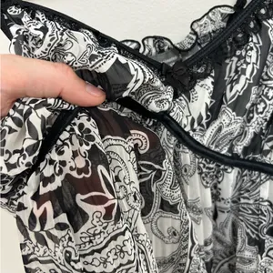 Apt 9 Intimates Y2K Whimsigoth Paisley Babydoll Split Front Cami Tank - Size L thumbnail 9
