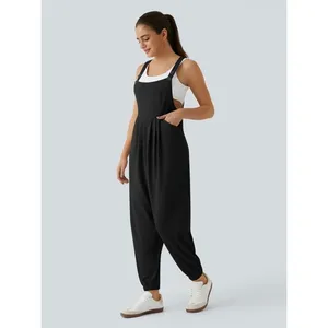 Halara Blue Jogger Bottom Overalls Sz.M NWT thumbnail 4