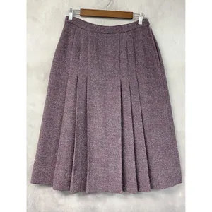 Vintage Womens Pleated Midi Skirt 12 Dark Academia Librarian Preppy Heritage thumbnail 13