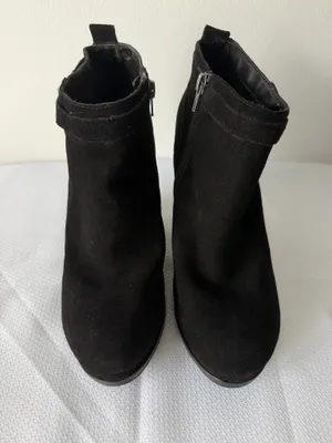 DV by Dolce Vita Black Suede Wedge Ankle Boots thumbnail 3