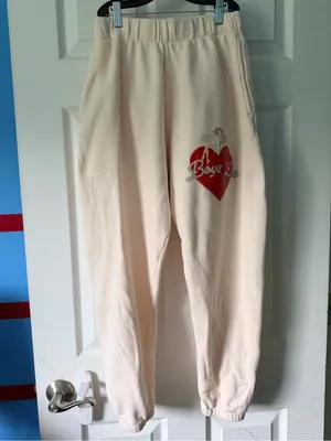 Boys Lie Peach/Tan Sweatpants. thumbnail 2